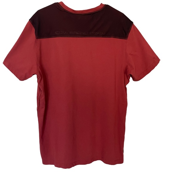 Cavi Brand Denim Maroon with Black Mesh Shirt Men's Size 2X - Picture 2 of 8